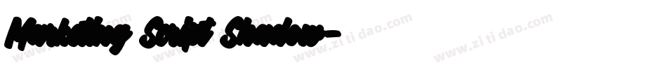 Marketing Script Shadow字体转换